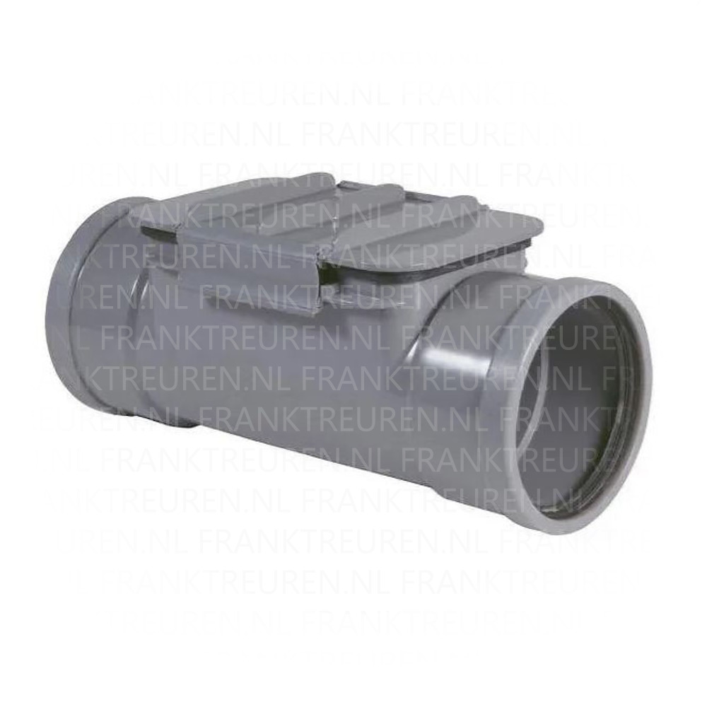 PVC Ontstoppingsstuk Grijs SN4 125mm Klem Deksel 2xma mof PVC Ontstoppingsstuk Grijs SN4 125mm Klem Deksel 2xma mof