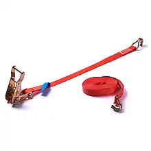 Spanband met ratel 25mm 1500kg 5 meter rood