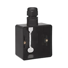 Niko spatwaterdicht basis-opbouwdoos m wartel zwart