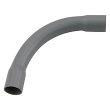 Bocht PVC grijs tbv installatiebuis 5/8=16mm (5)