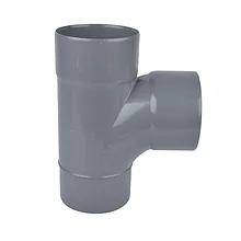 PVC lijm T-stuk grijs 90gr SN4-110mm 2xmof/spie