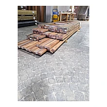 Pak 407 B-keus hardhout geschaafd Azobe/AV 45x70mm volume: 247,50m1 = 0,78m3