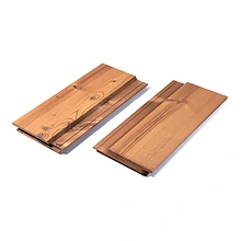 19x124mm vuren C thermowood channelsiding C26 geborsteld end-match naturel ***PEFC