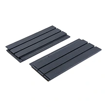 20x121mm vuren C thermowood channel C34-3 triple geborst. end-match zwart RAL9005***PEFC