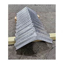 *Golfnok sendzimir verzinkt ca. 280x280mm = 84cm breed