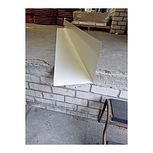 *Hoekstuk 24x24x300cm groen RAL 6011 lak