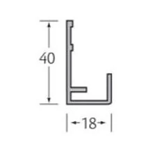 VinyPlus startprofiel t.b.v. verticale bekleding kunststof 600cm div. kleuren