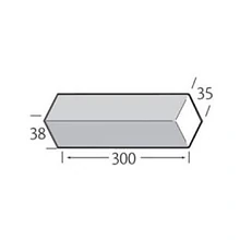 VinyPlus buitenhoek 40x40x300mm structuurfolie div. kleuren