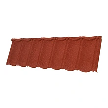 Tile dakpanelement granulaat 55 rood werkend 126x36.7cm