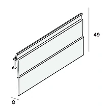 Keralit shadowline profiel 2881 aluminium zwart tbv 2814 600cm