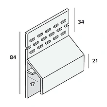 Keralit ventilatie trim/kraalprofiel 2849 600cm Keralit kleuren