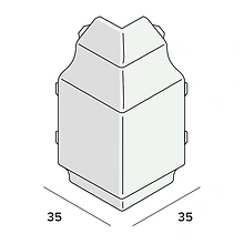 Keralit dakrand uitwendig klassiek hoekstuk sierlijst 2852 classic Keralit kleuren