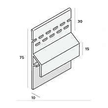Keralit dakrand trim ventilatie 2833 600cm Keralit kleuren